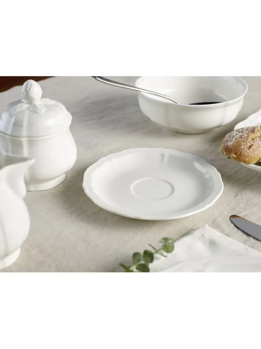 Чашка для эспрессо Manoir с блюдцем Villeroy & Boch — изображение 2 из 4, белый