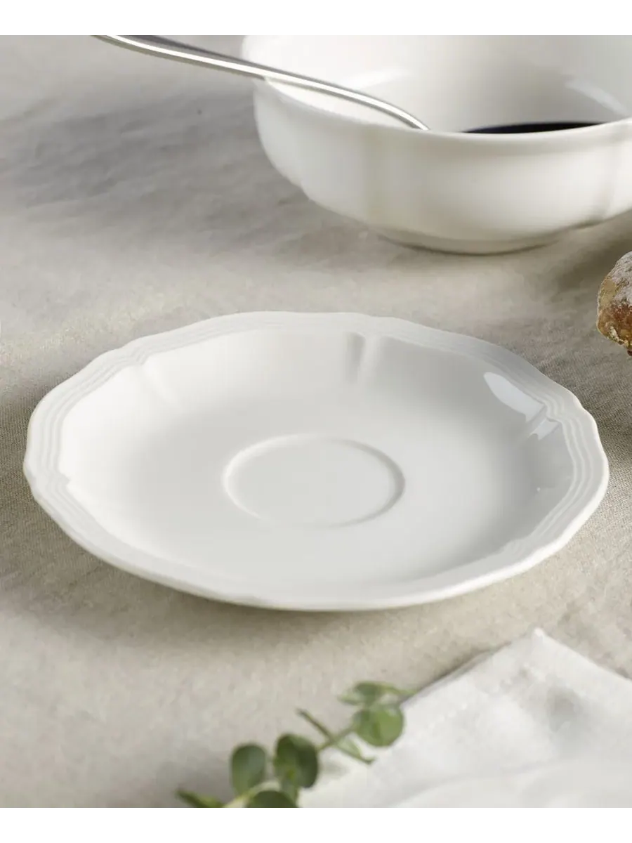 Чашка для эспрессо Manoir с блюдцем Villeroy & Boch — изображение 4 из 4, белый