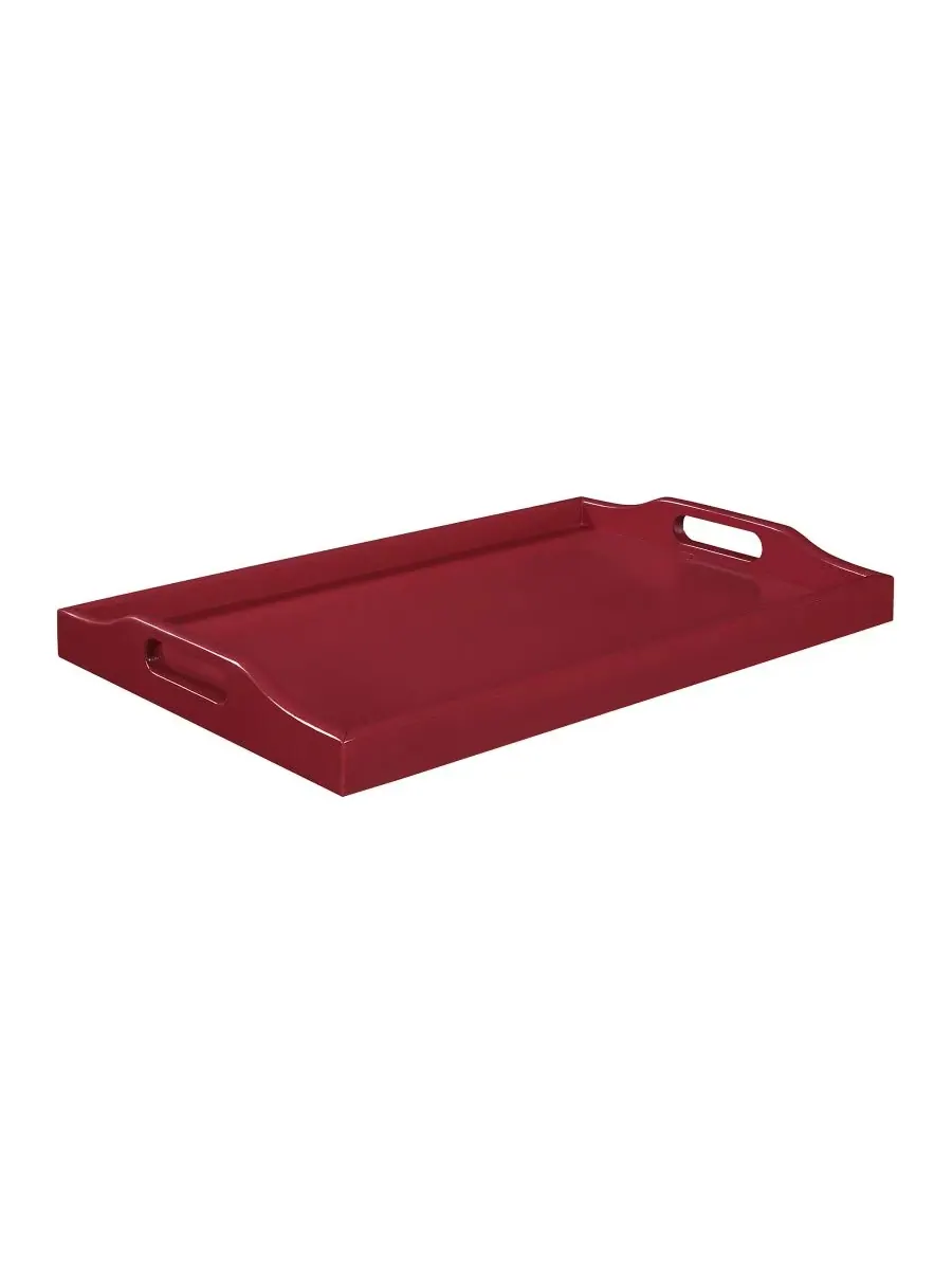 Многофункциональный сервировочный поднос Rubberwood Designs2Go, 56 см Convenience Concepts — красный
