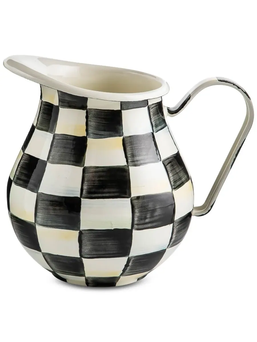 Эмалированный кувшин MacKenzie-Childs Courtly Check Pitcher, 2.8 л — изображение 1 из 4, нет цвета