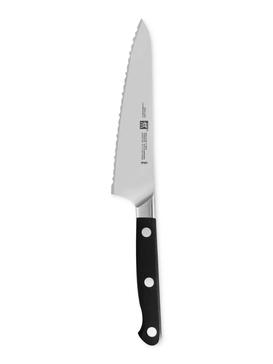 Профессиональный нож для разделки мяса с зубчатым лезвием 14 см Zwilling — изображение 1 из 1, нет цвета
