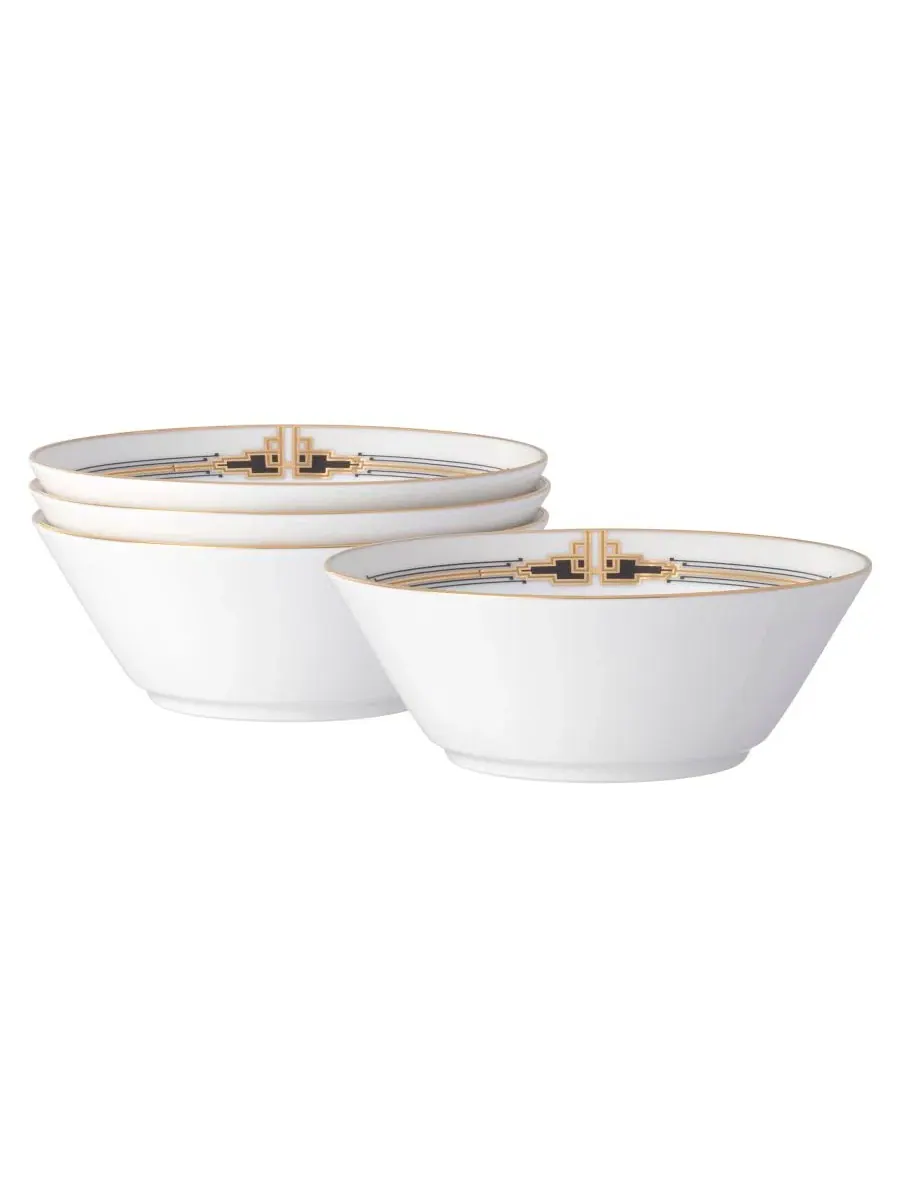 Набор декоративных пиал Noritake Empire Gold, 4 шт. — изображение 1 из 4, золотистый белый