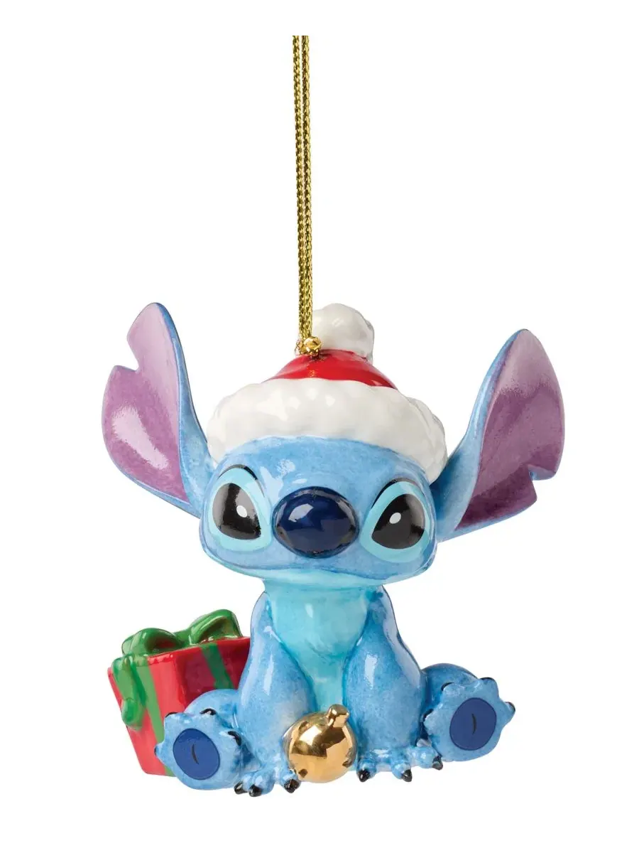 Елочная игрушка Stitch с золотым шнуром Lenox — изображение 1 из 5, синий