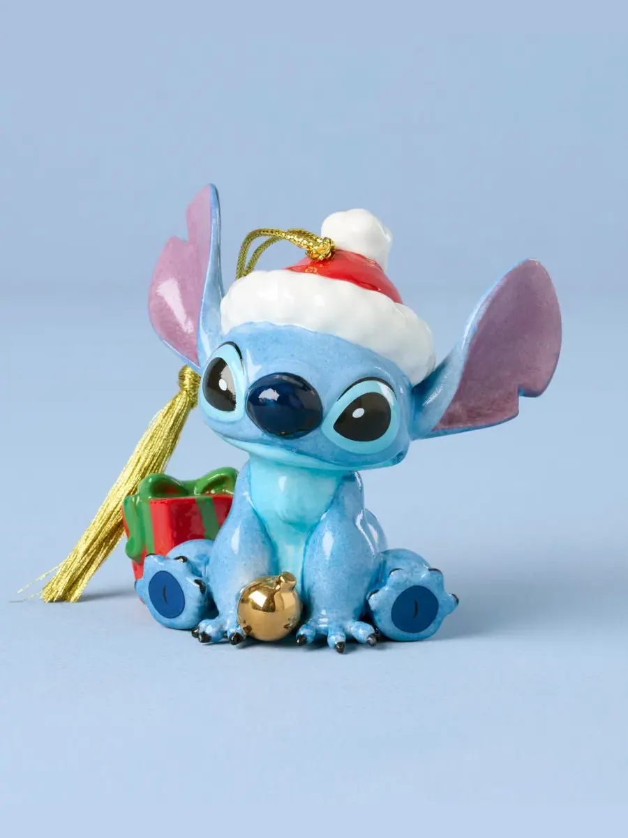Елочная игрушка Stitch с золотым шнуром Lenox — изображение 2 из 5, синий