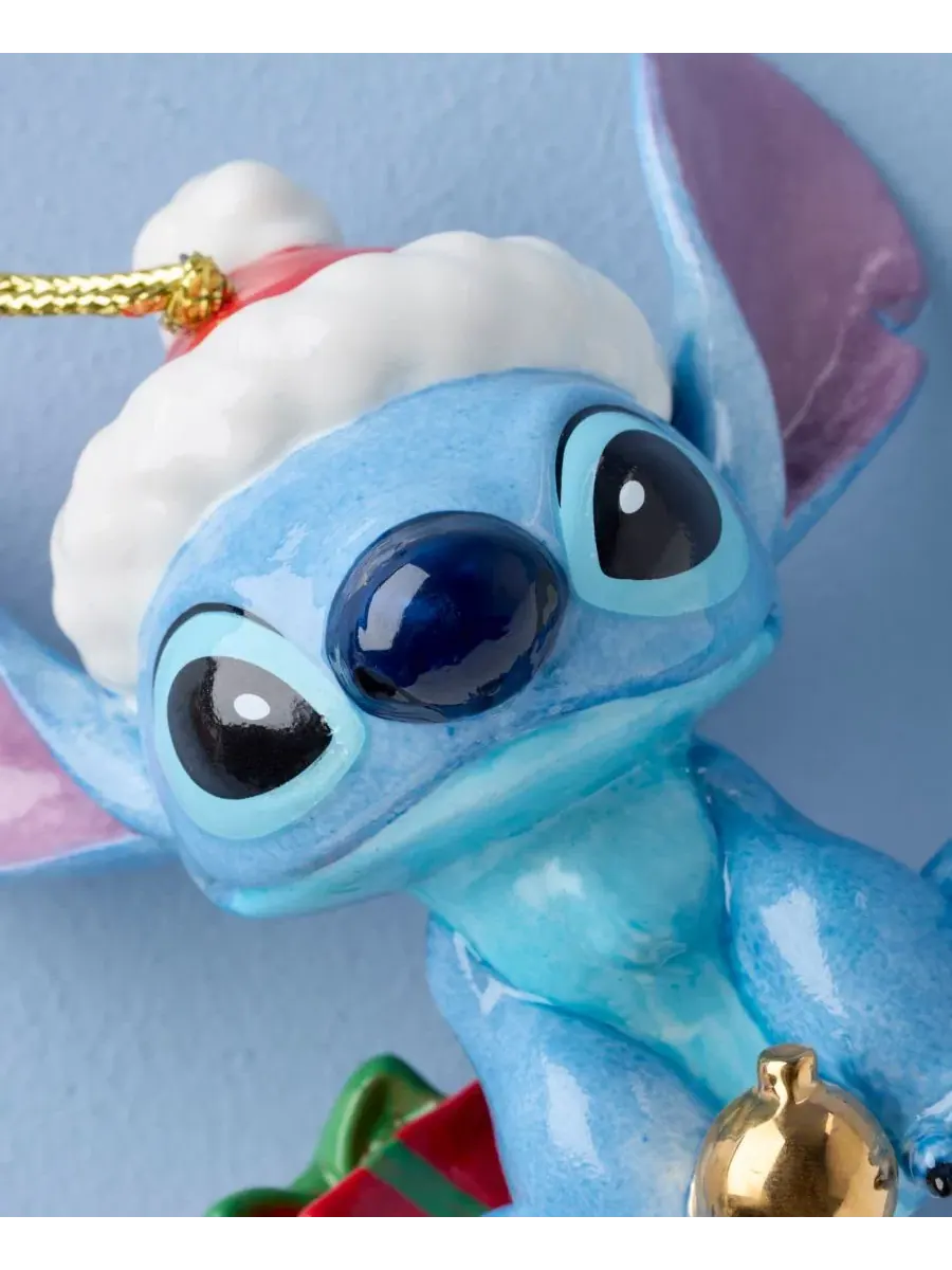 Елочная игрушка Stitch с золотым шнуром Lenox — изображение 5 из 5, синий