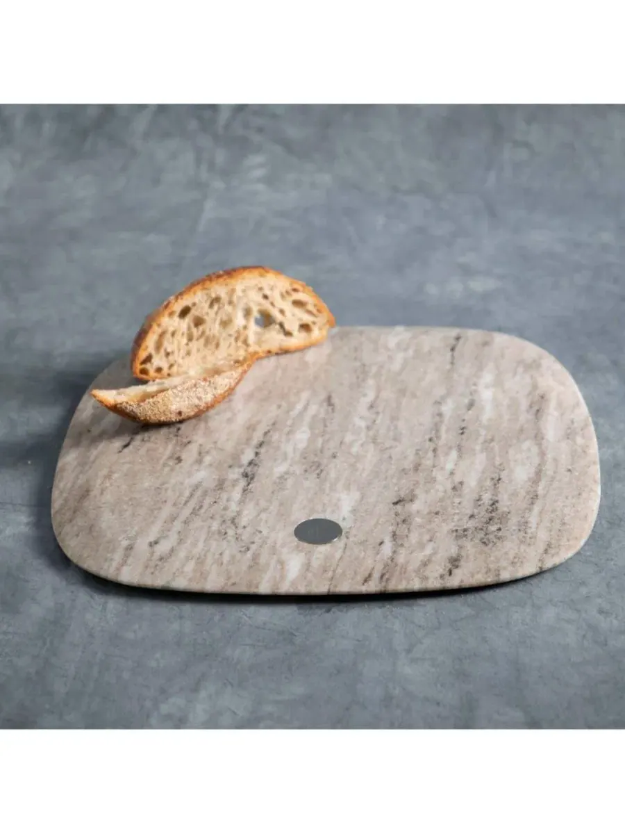 Сервировочная доска из мрамора Granada Square Board The Collective Home — серый