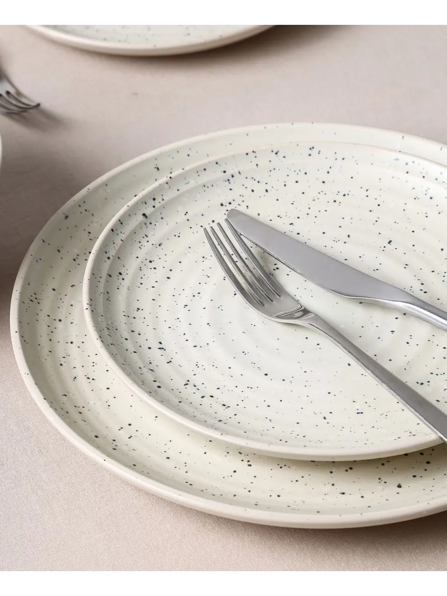 Набор посуды Dua из 12 предметов, на 4 персоны Stone Lain — изображение 2 из 6, белый