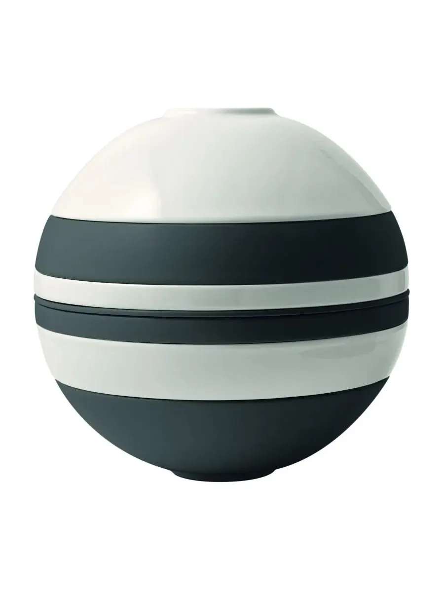 Набор посуды La Boule Black & White из 7 предметов, на 2 персоны Villeroy & Boch — изображение 1 из 10, черный/белый
