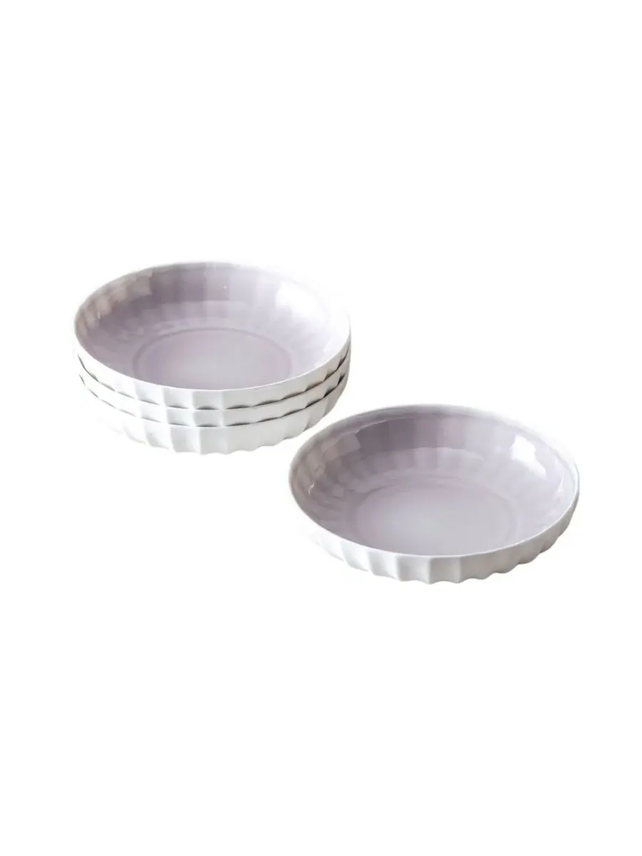 Столовый сервиз Blyss Bone China из костяного фарфора Fortessa — серый