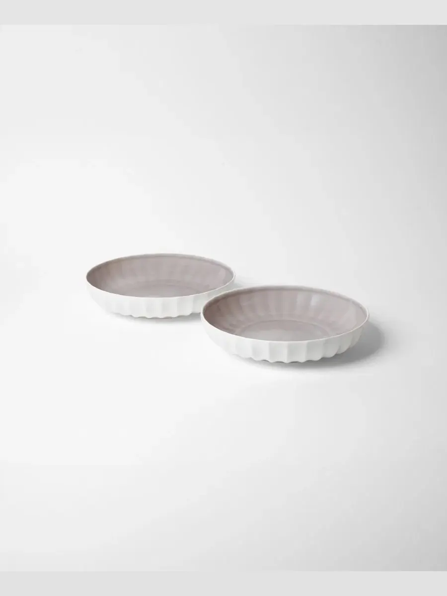 Столовый сервиз Blyss Bone China из костяного фарфора Fortessa — изображение 4 из 6, серый