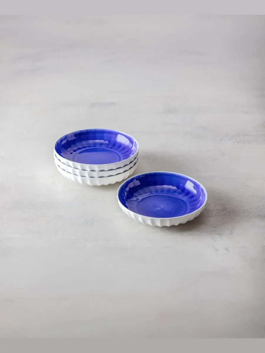 Набор посуды из костяного фарфора Blyss Bone China Fortessa — изображение 2 из 6, синий