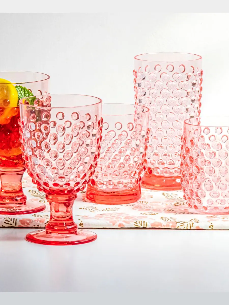 Набор из 6 предметов Hobnail Double Old Fashion Abode Homewares — изображение 3 из 3, синий