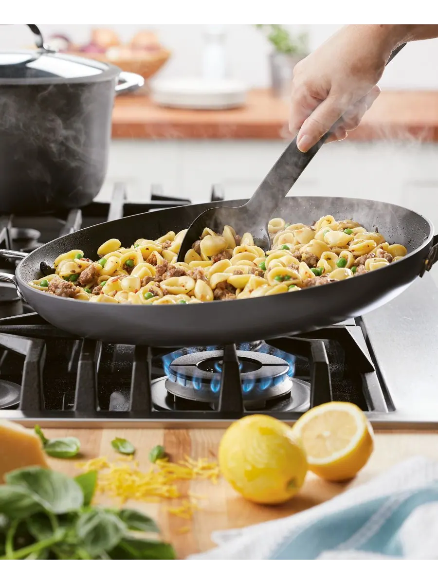 Сковорода Cook + Create с антипригарным покрытием из твердого анодированного алюминия и — изображение 4 из 5, черный