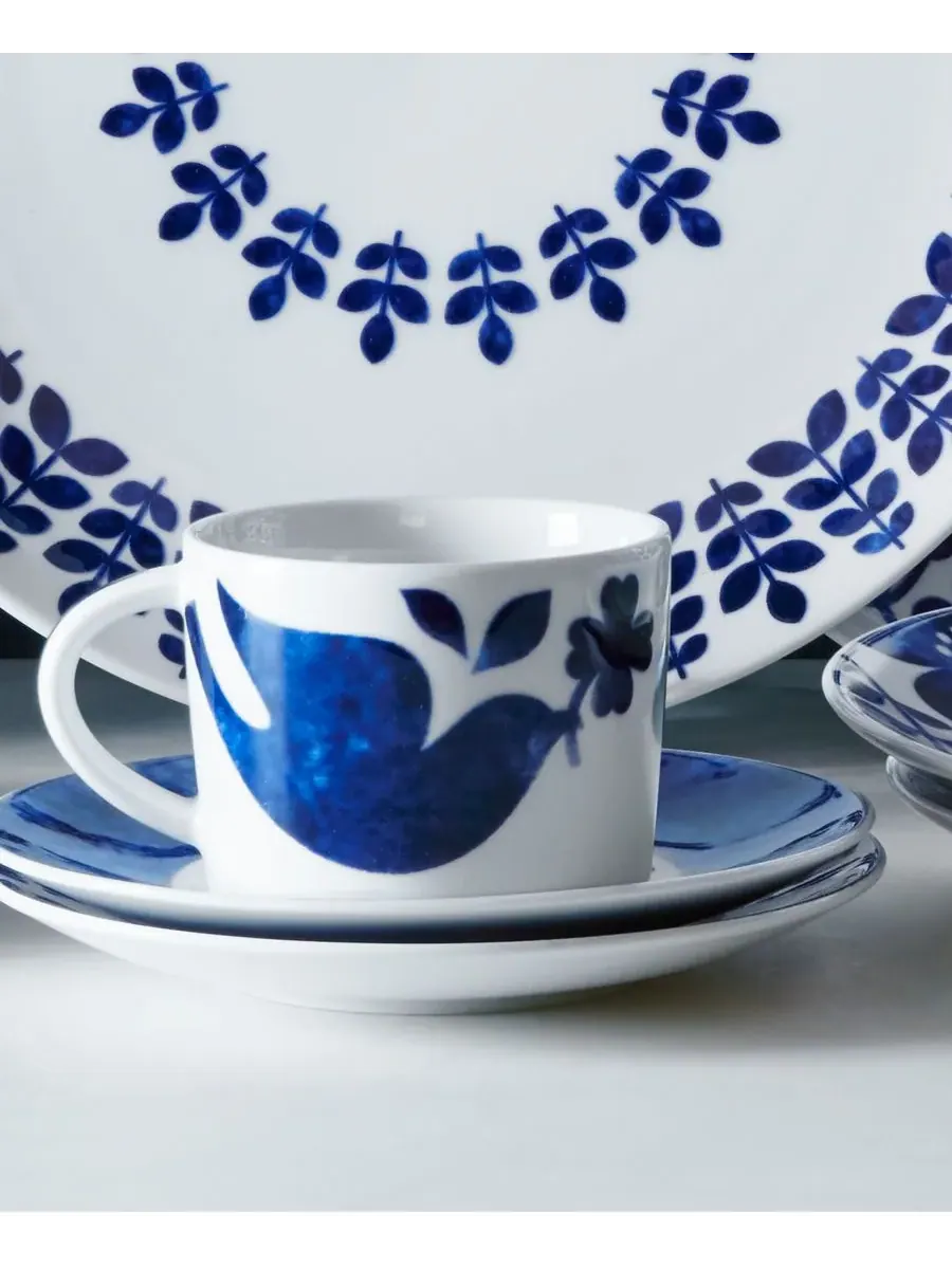 Набор из 4 чашек Noritake Sandefjord 0,2 л — изображение 3 из 4, синий