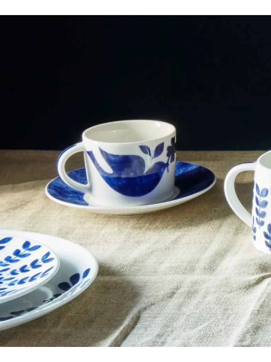 Набор из 4 чашек Noritake Sandefjord 0,2 л — изображение 4 из 4, синий