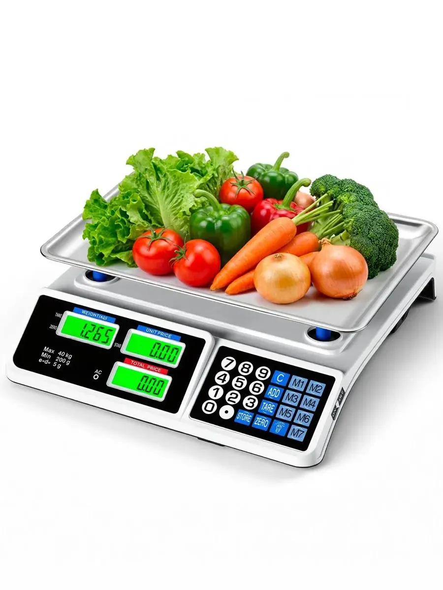 Цифровые весы для подсчета продуктов питания весом до 40 л (30 л) для коммерческого использования