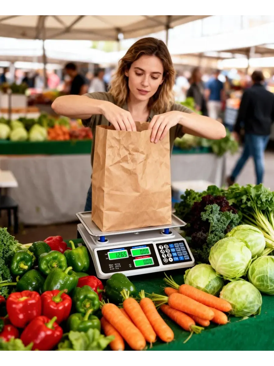 Цифровые весы для подсчета продуктов питания весом до 40 л (30 л) для коммерческого использования — изображение 9 из 10