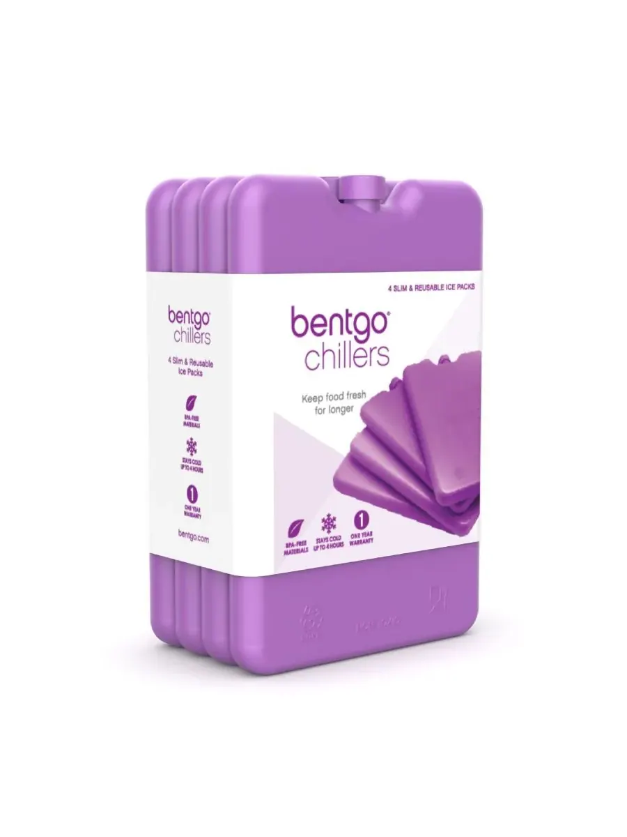 Набор из 4 охладителей для ланча со льдом Bentgo — изображение 5 из 5, фиолетовый