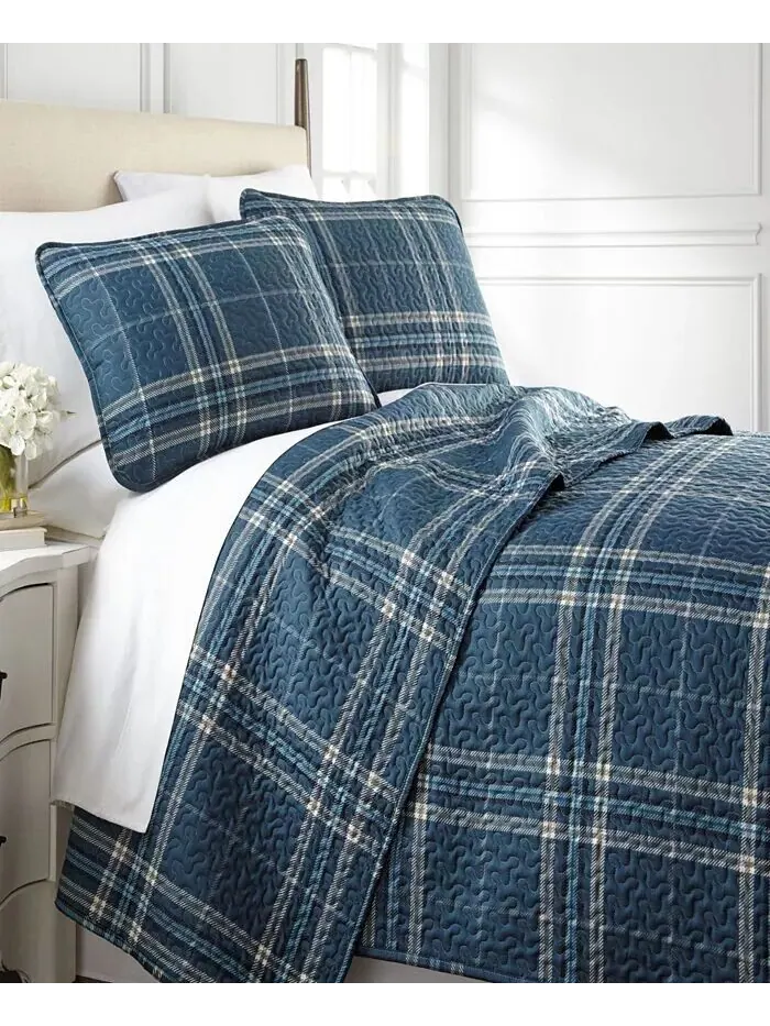 Ультрамягкое одеяло и накидка в клетку Vilano Southshore Fine Linens