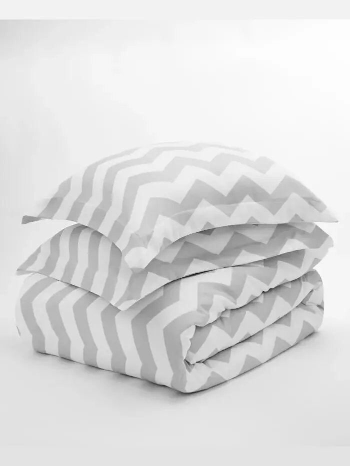 Комплект пододеяльников Lucid Dreams с рисунком от The Home Collection ienjoy Home — изображение 6 из 8, серый