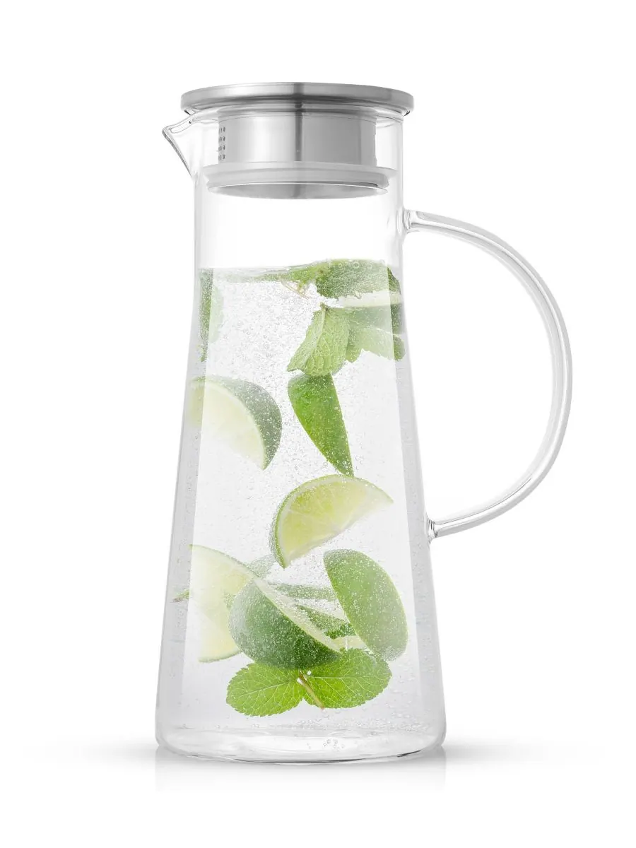 Кувшин Breeze Glass с крышкой из нержавеющей стали JoyJolt