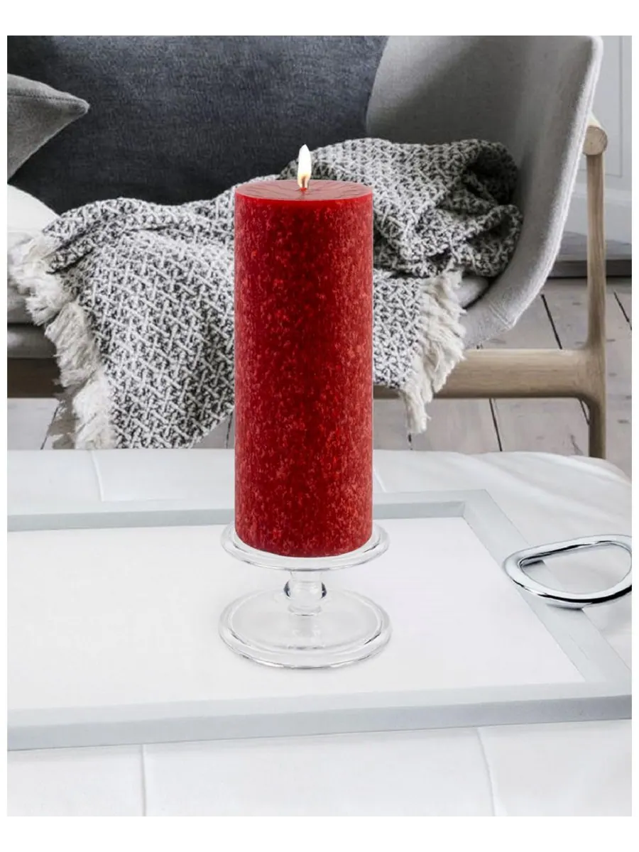 Свеча-столбик Timberline, 7,5 см x 23 см ROOT CANDLES — изображение 2 из 2, гранат