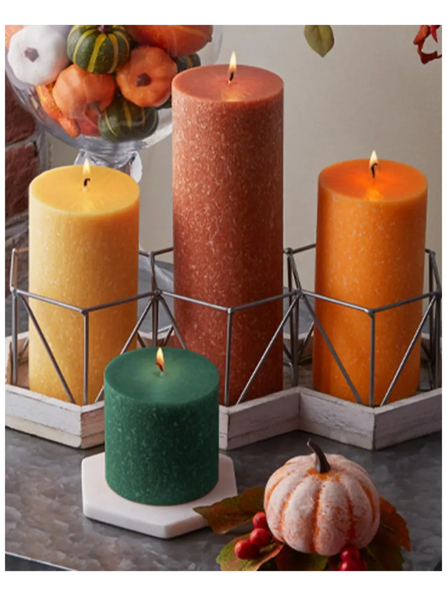 Свеча-столбик Timberline, 7,5 см x 23 см ROOT CANDLES — изображение 2 из 2, красный