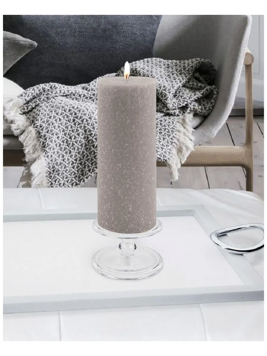 Свеча-столбик Timberline, 7,5 см x 23 см ROOT CANDLES — изображение 2 из 2, серебристый
