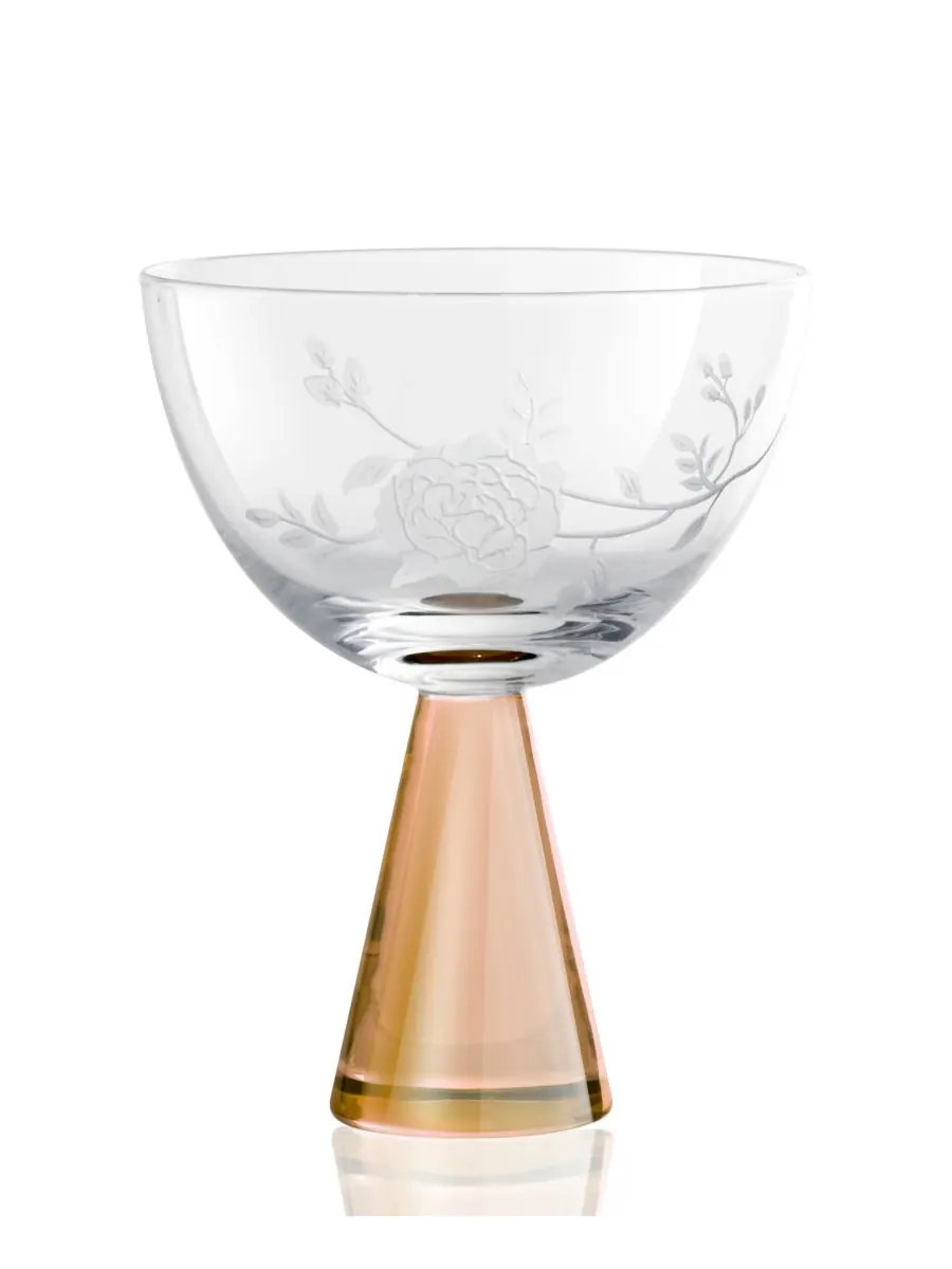 Набор из 2 купе с пионами Qualia Glass — изображение 5 из 5, синий