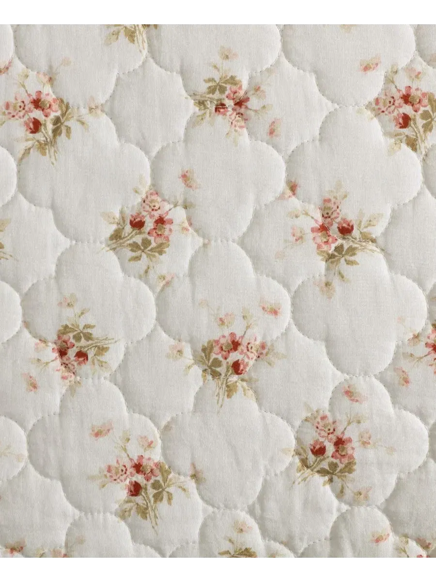 Двустороннее одеяло Dorrie, 3 предмета, размер Full/Queen Laura Ashley — изображение 6 из 7, белый