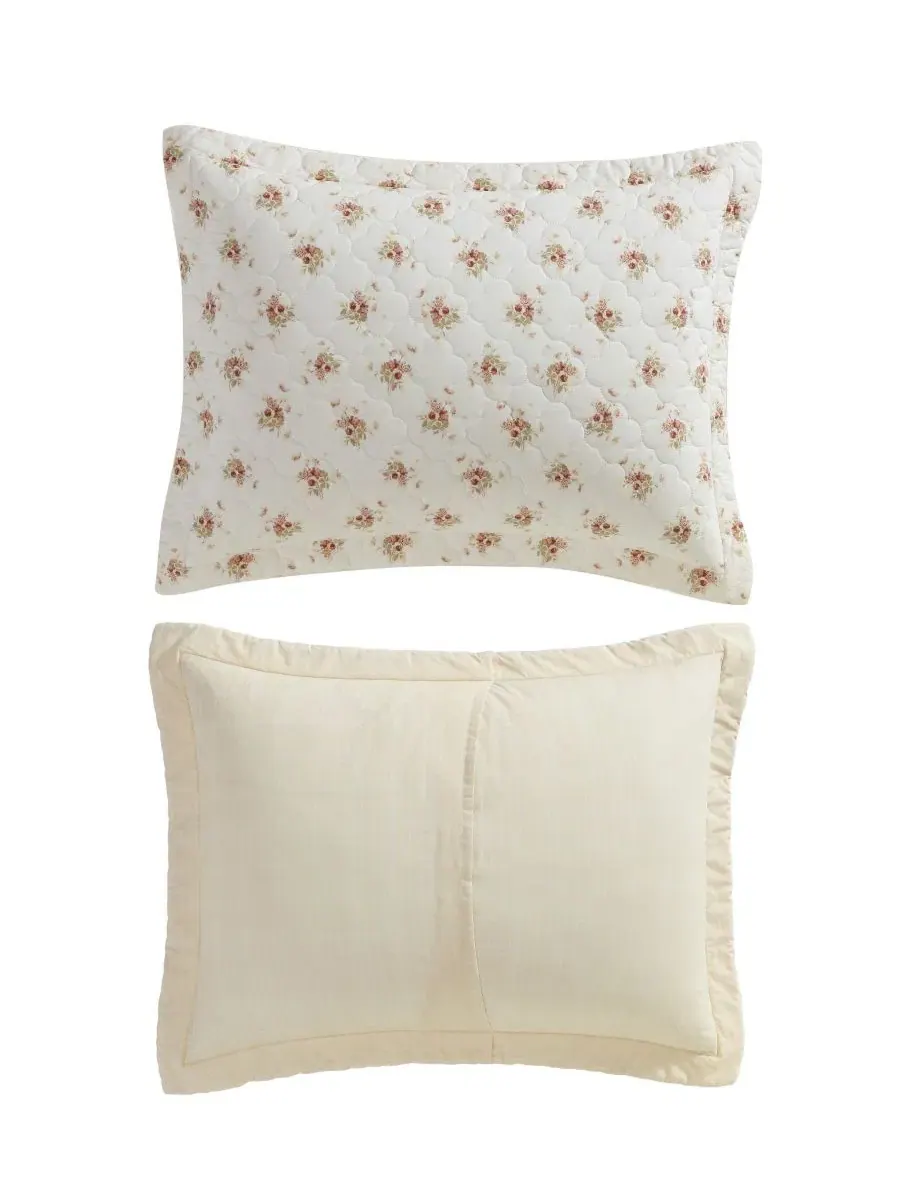 Двустороннее одеяло Dorrie, 3 предмета, размер Full/Queen Laura Ashley — изображение 7 из 7, белый