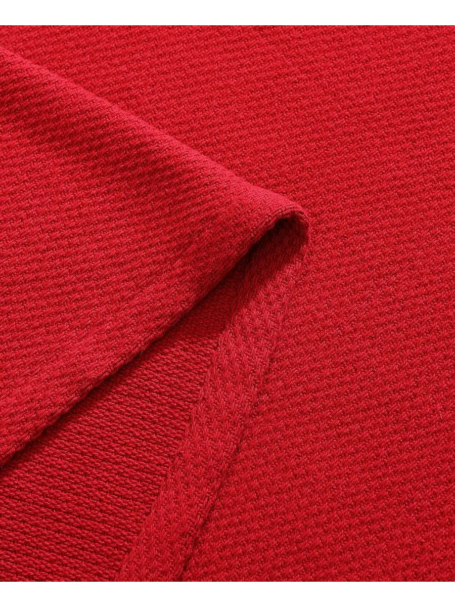 Однотонное хлопковое одеяло пике, размер King Tommy Hilfiger — изображение 5 из 6, красный