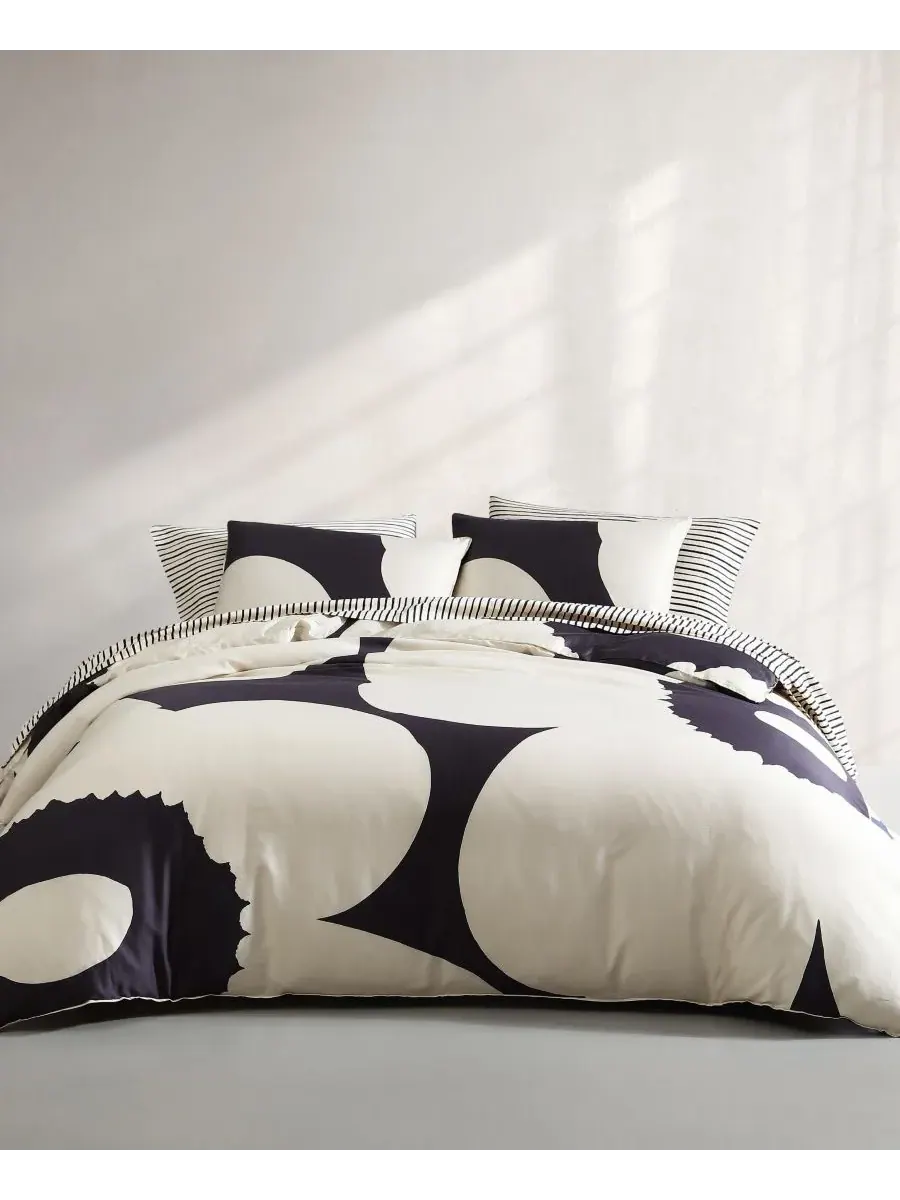 Iso Unikko Хлопок 3 шт. Комплект пододеяльников, полный/размер Queen Marimekko