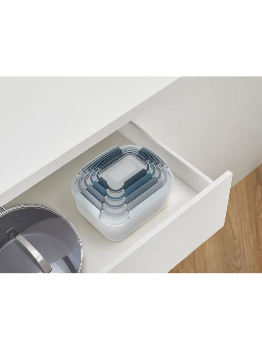 Набор контейнеров для хранения продуктов Nest Lock, 10 предметов, серии Editions Joseph Joseph — изображение 4 из 4, синий