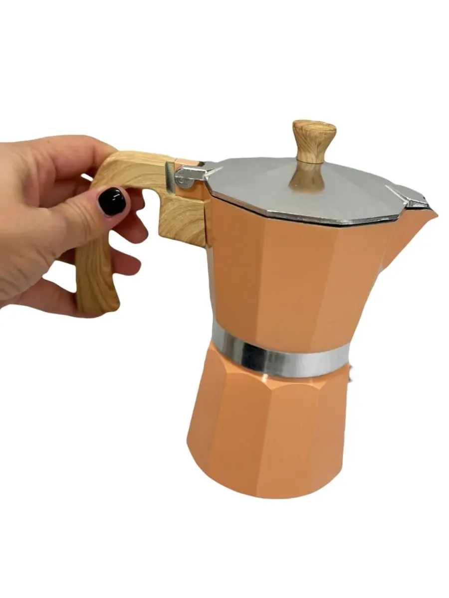 Алюминиевая кофеварка для эспрессо на 6 чашек Sedona Kitchen — изображение 7 из 10, синий