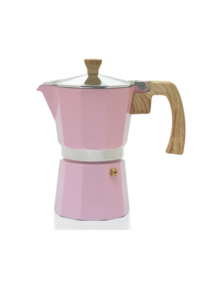 Алюминиевая кофеварка для эспрессо на 6 чашек Sedona Kitchen — изображение 6 из 10, бирюзовый