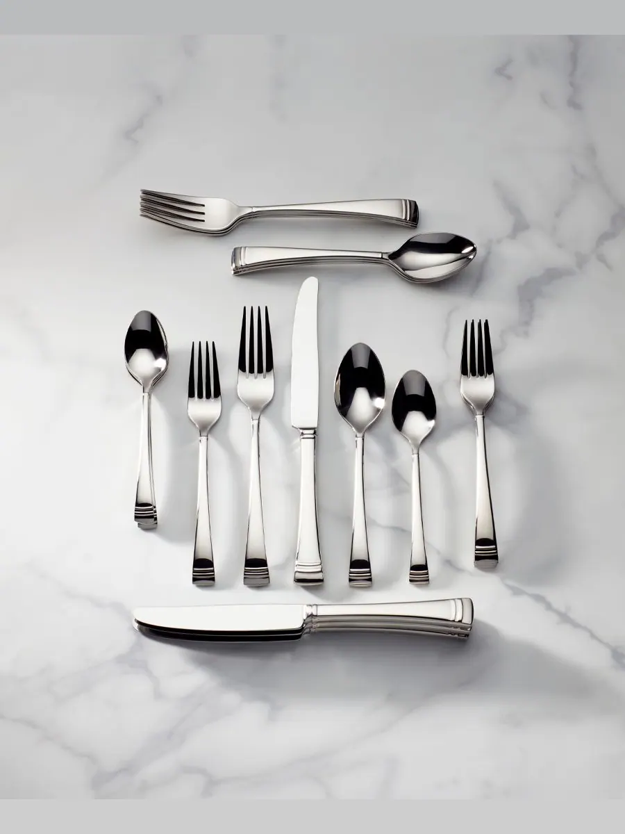 Набор столовых приборов Lenox Federal Platinum из 20 предметов, на 4 персоны Gorham — изображение 3 из 3, серебристый