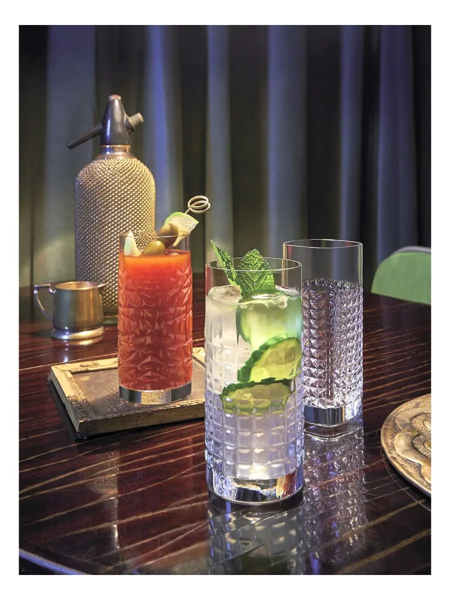 Набор из 4 высоких бокалов для коктейлей Mixology Charme объемом 16,25 унций Luigi Bormioli — изображение 3 из 3, прозрачный