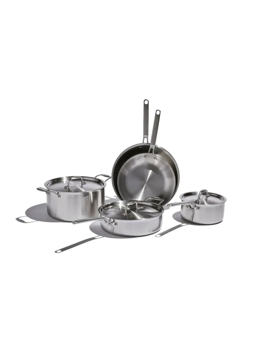 Набор из 8 предметов X Eater из 5-слойной нержавеющей стали Heritage Steel — серебристый