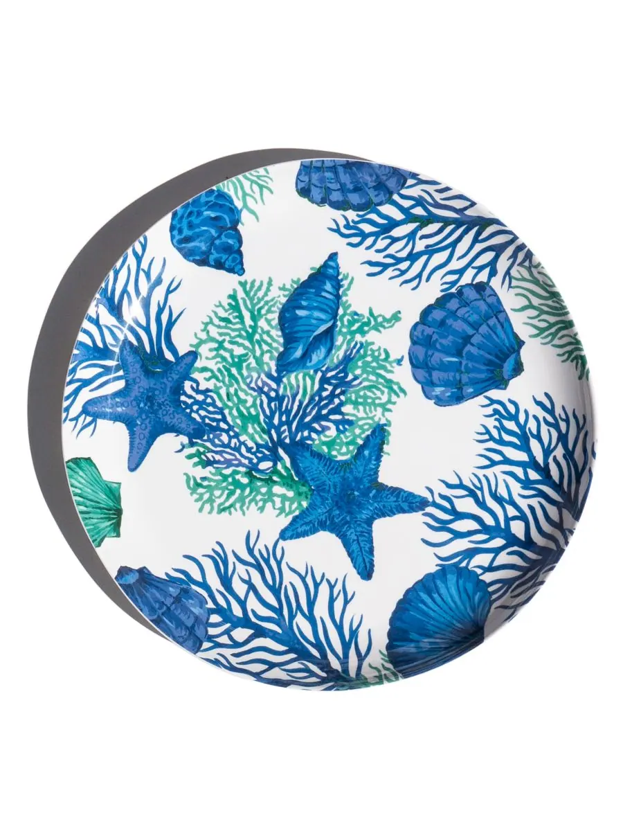 Набор салатных тарелок Coastal Coral (6 предметов), на 6 персон Abode Homewares — изображение 2 из 2, синий