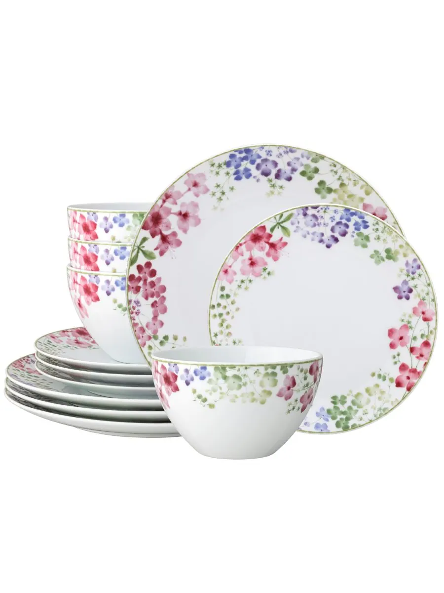 Набор посуды Bloomington Road из 12 предметов, на 4 персоны Noritake — изображение 1 из 10, мульти