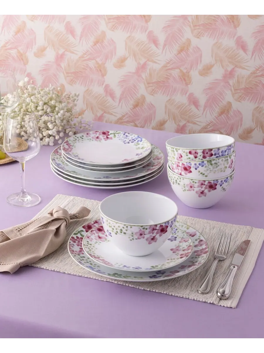 Набор посуды Bloomington Road из 12 предметов, на 4 персоны Noritake — изображение 2 из 10, мульти