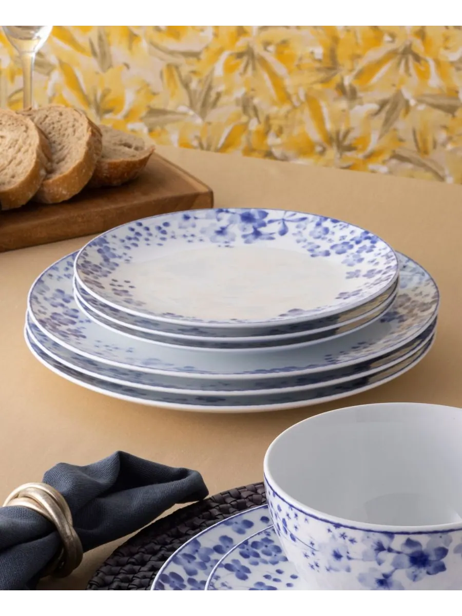 Набор посуды Bloomington Road из 12 предметов, на 4 персоны Noritake — изображение 4 из 10, синий
