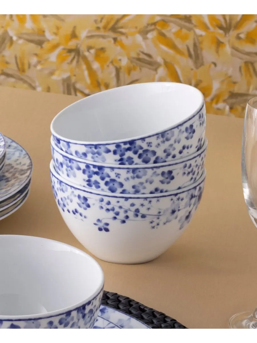 Набор посуды Bloomington Road из 12 предметов, на 4 персоны Noritake — изображение 9 из 10, синий