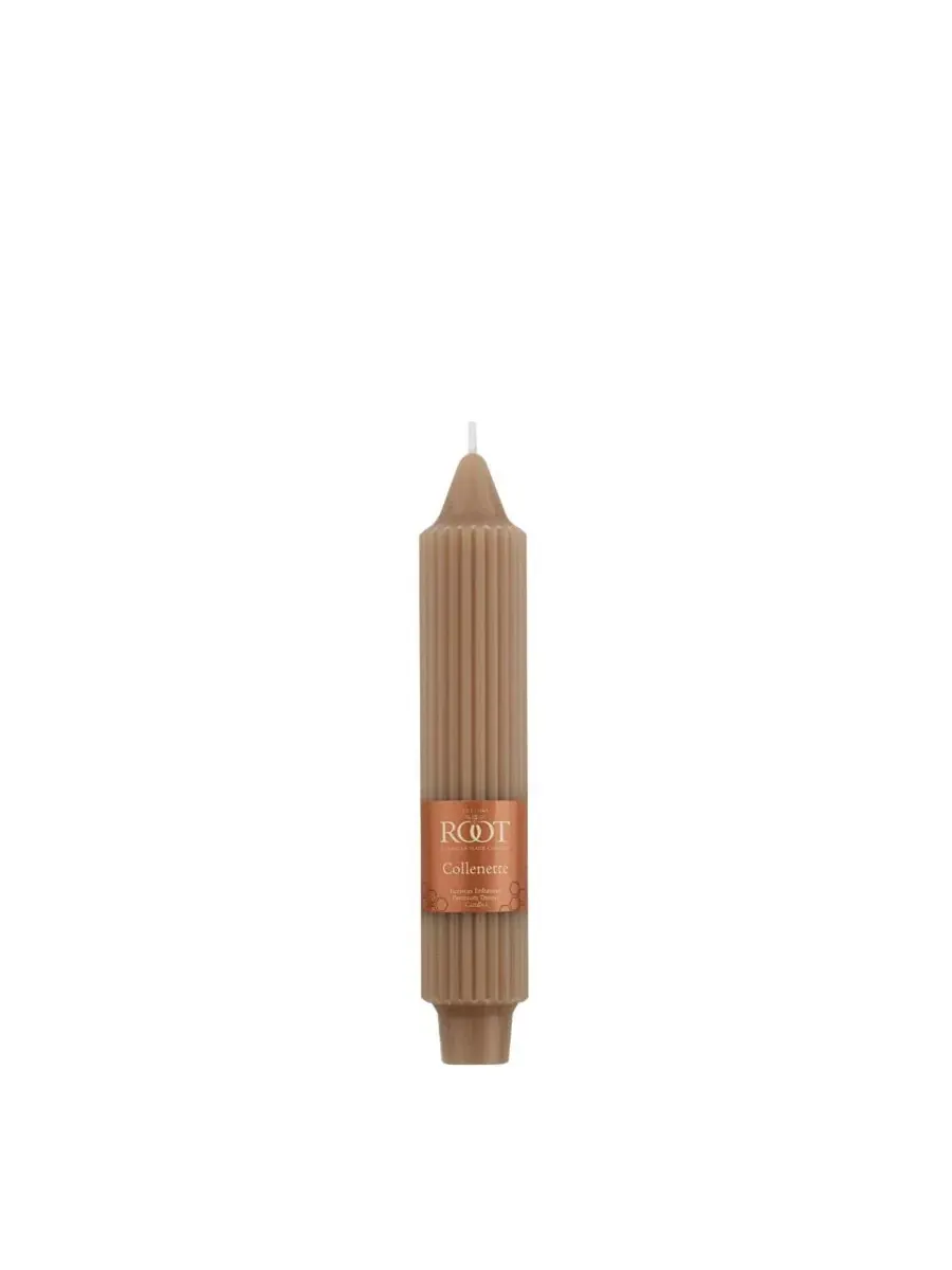 Набор из 4 конусных свечей Grecian Collenette 18 см Root Candles — изображение 2 из 3, тауп