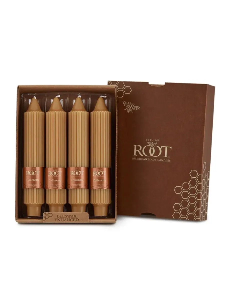Набор из 4 конусных свечей Grecian Collenette 18 см Root Candles
