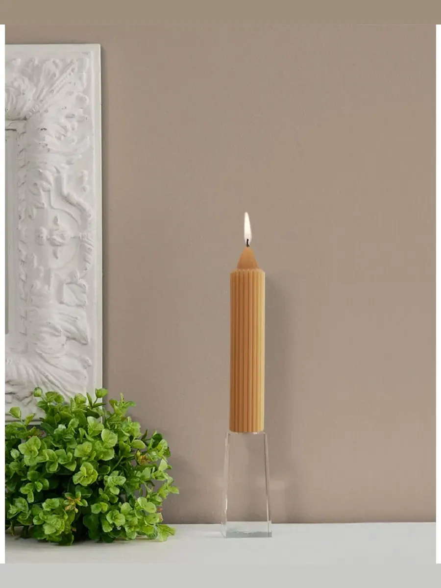 Набор из 4 конусных свечей Grecian Collenette 18 см Root Candles — изображение 3 из 3, воск