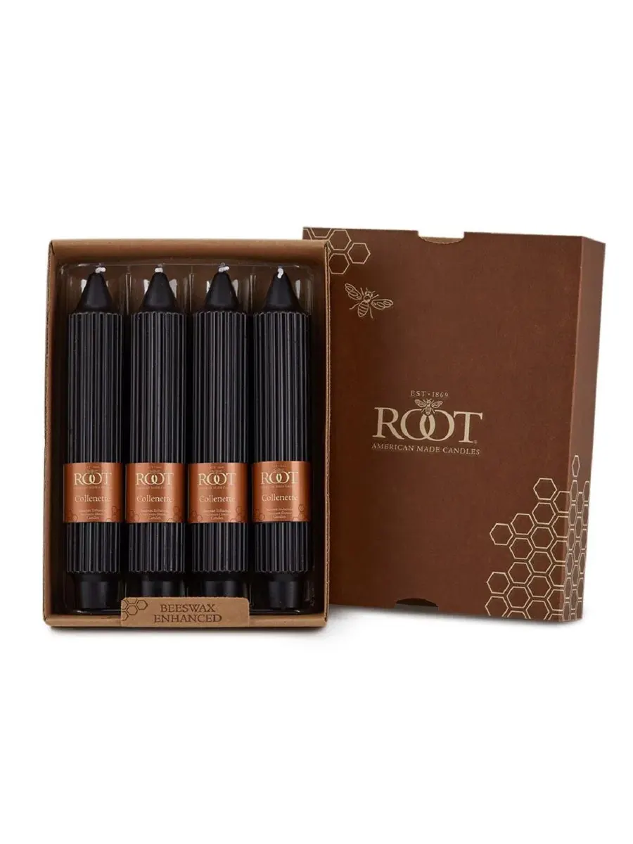 Набор из 4 конусных свечей Grecian Collenette 18 см Root Candles