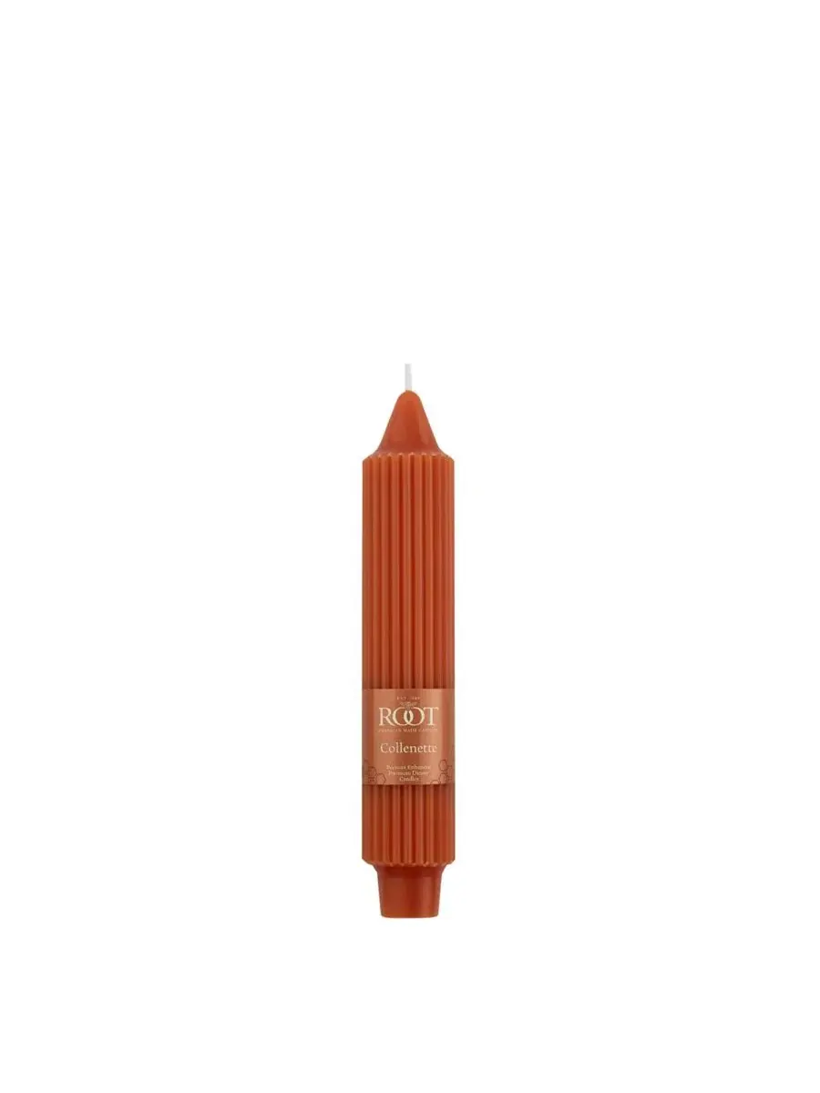 Набор из 4 конусных свечей Grecian Collenette 18 см Root Candles, ржавый — изображение 2 из 5, красный