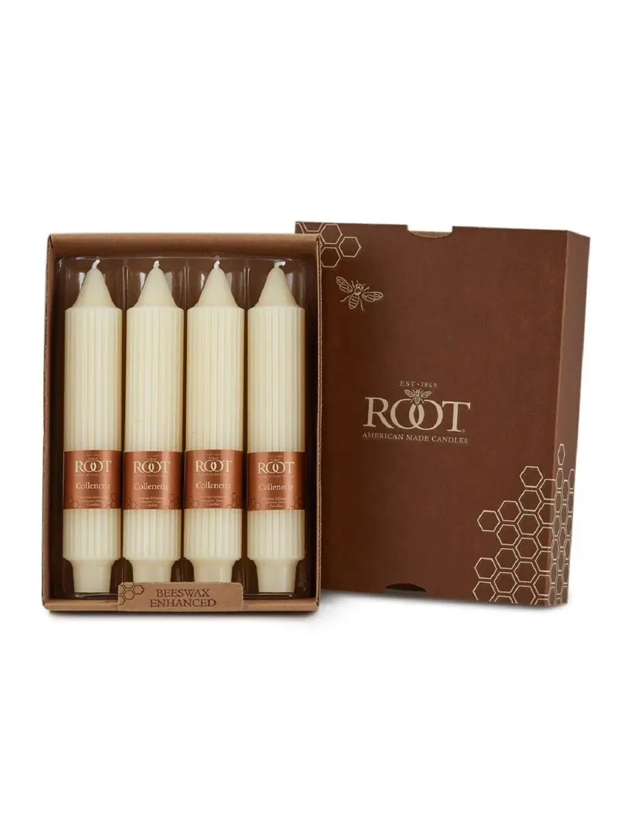 Набор из 4 конусных свечей Grecian Collenette 18 см Root Candles